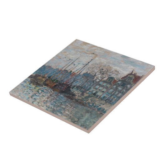 Carreau Claude Monet - Vue d'Amsterdam (Côté)
