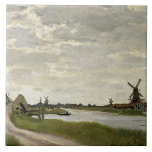 Carreau Claude Monet - Windmills Près De Zaandam