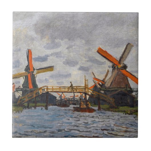 Carreau Claude Monet - Windmills près de Zaandam (Devant)