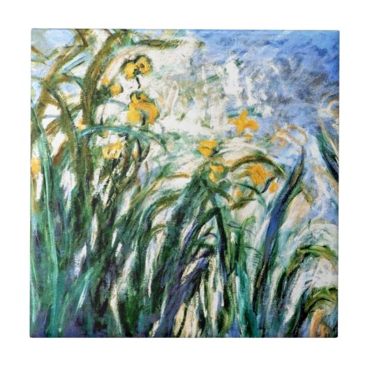 Carreau Claude Monet Yellow Irises et Malva 19 (Devant)