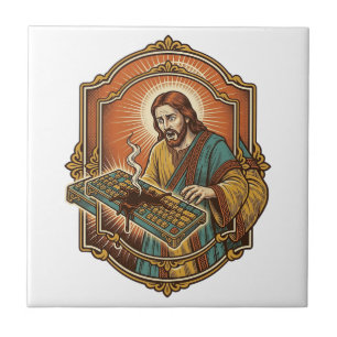 Carreau Clavier mécanique Jésus Café Renversé Technologie
