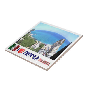 Carreau CLB021 TROPEA Je t'aime, Calabre, Italie,