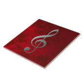 Carreau Clé "argent" - rouge - pour votre maison (Côté)