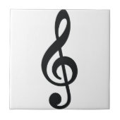 Carreau clé de triple de note de note musicale (Devant)