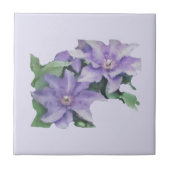 Carreau Clematis violet (Devant)