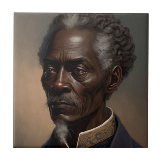 Carreau Cleon portrait peinture (Devant)