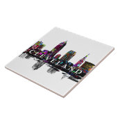 Carreau Cleveland, Ohio en graffiti (Côté)