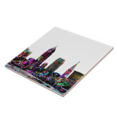 Carreau Cleveland, Ohio, graffiti (Côté)