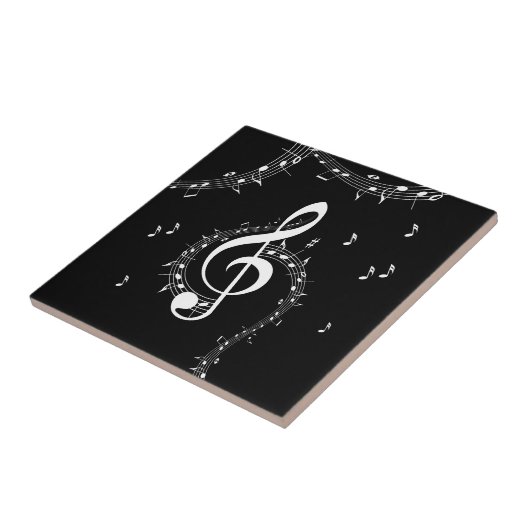 Carreau Climacic G Clef Music Black (Côté)