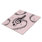 Carreau Climacic G Clef Music Rose (Côté)