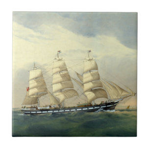 Carreau Clipper Ship The Helen Pembroke 1870