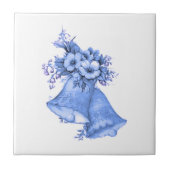 Carreau Cloches Mariages bleues (Devant)