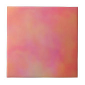 Carreau Cloud à marbre rose et orange abstrait (Devant)