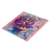 CARREAU CLOWN ROSE MUSICAL AVEC HIBOU (Côté)