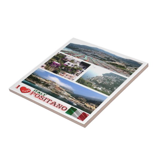 Carreau CMP036 POSITANO, I Love, Mosaic, (Côté)