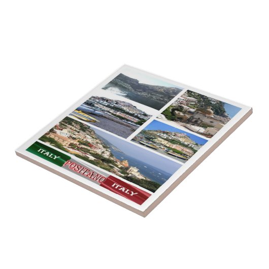 Carreau CMP037 POSITANO, Mosaïque, Campanie, (Côté)