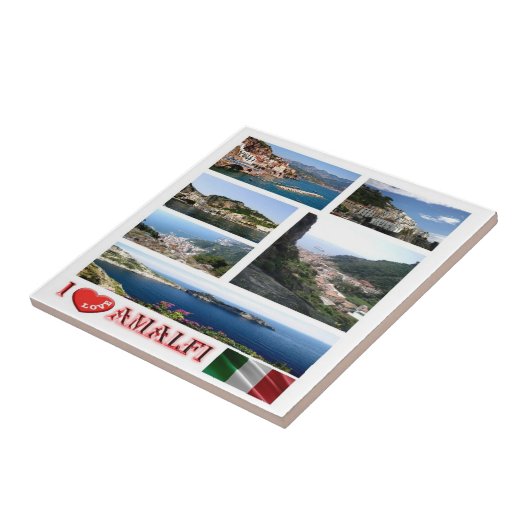 Carreau CMP132 AMALFI I Love, Italie, (Côté)