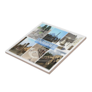 Carreau CMP155 POMPEII les ruines, Pompéi, Campanie,