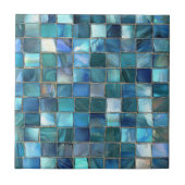 Carreau Coastal Aqua Blue Glass Mosaic (Devant)
