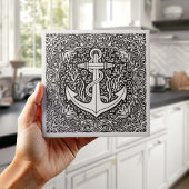 Carreau Coastal Life Series Anchor B & W D1208