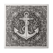 Carreau Coastal Life Series Anchor B & W D1208 (Devant)