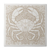 Carreau Coastal Life Series Crab Blue D1208 (Devant)