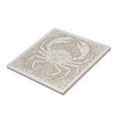 Carreau Coastal Life Series Crab Blue D1208 (Côté)