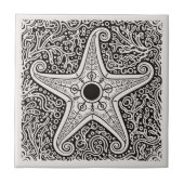 Carreau Coastal Life Series Starfish B & W D1208 (Devant)