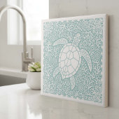 Carreau Coastal Life Series Turtle Teal D1208