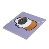 Carreau Cobaye de bande dessinée (cheveux lisses) (Côté)