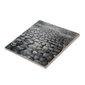Carreau Cobblestones gris brouillard graver l'art graphiqu (Côté)