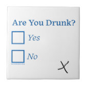 Carreau Cochez les cases SlipperyJoe's Are You Drunk marte (Devant)