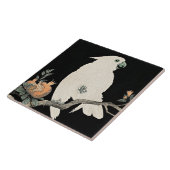 Carreau Cockatoo et grenade, art de Ohara Koson (Côté)