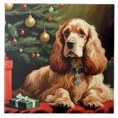 Carreau Cocker Spaniel Christmas (Devant)