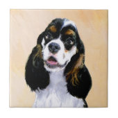 Carreau Cocker Spaniel (Parti) Peinture - Art Chien origin (Devant)