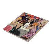 Carreau Cocktail Art déco vintage à la discothèque (Côté)