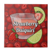 Carreau Cocktail Daiquiri à la fraise (Devant)