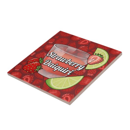 Carreau Cocktail Daiquiri à la fraise (Côté)