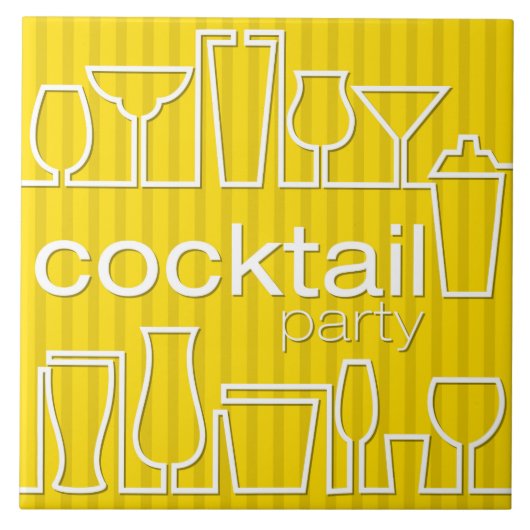 Carreau Cocktail jaune (Devant)