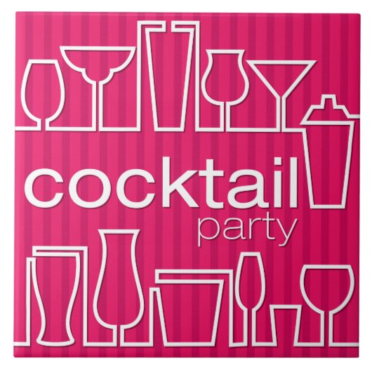 Carreau Cocktail rose (Devant)