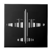 Carreau CODE BARRE AVION Motif de code-barres Jetstream De (Devant)