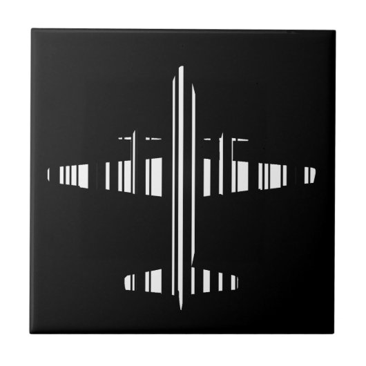 Carreau CODE BARRE AVION Motif de code-barres Jetstream De (Devant)