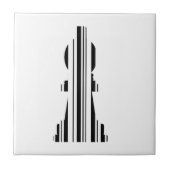 Carreau CODE BARRE DE LA PIÈCE D'ECHECS FOU Code barre des (Devant)