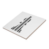 Carreau CODE BARRE DE LA PIÈCE D'ECHECS FOU Code barre des (Côté)