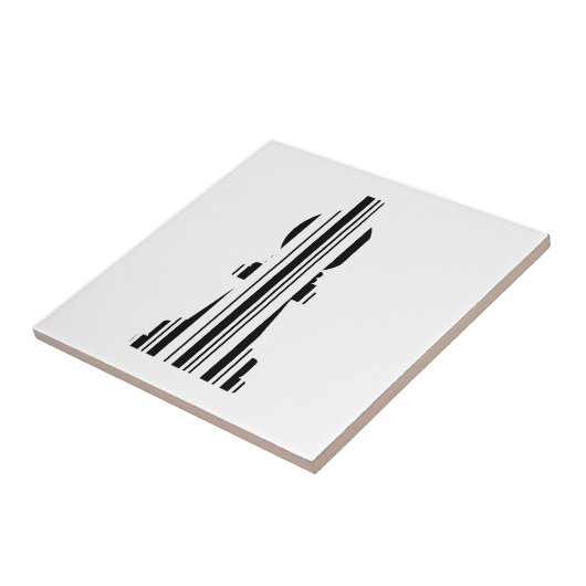 Carreau CODE BARRE DE LA PIÈCE D'ECHECS FOU Code barre des (Côté)