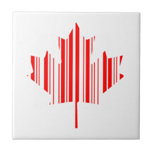 Carreau CODE BARRE MAPLE LEAF CANADA Motif de code barre
