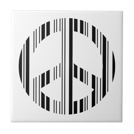 Carreau CODE BARRE SIGNE DE PAIX Motif de code-barres hipp (Devant)