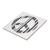 Carreau CODE BARRE SIGNE DE PAIX Motif de code-barres hipp (Côté)