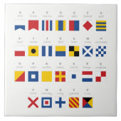 Carreau Code international d'alphabet de signaux (Devant)