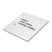 Carreau code ninja, script (Côté)